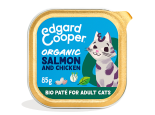 Edgard & Cooper kattenvoer Adult Organic Zalm & Kip Paté 85 gr