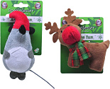 Kattenspeelgoed kerst rendier en muis assorti