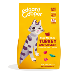 Edgard & Cooper kattenvoer Adult Kalkoen en Kip 2 kg