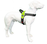 Tre Ponti hondentuig Primo Fluoro Reflective geel