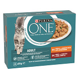 Purina One Kattenvoer Adult Kip 8 x 85 gr