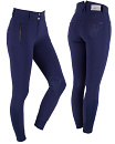 QHP damesrijbroek Merlijn antislip kniestukken navy