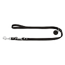 Hunter rundleder verstelbare hondenlijn zwart