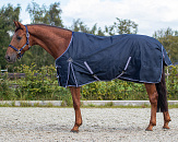 QHP Regendeken Turnout Luxe Fleece Navy