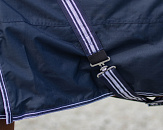 QHP Regendeken Turnout Luxe Fleece Navy