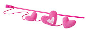 Rogz Catnip Hearts Magic Stick pink