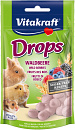 Vitakraft Drops bosbessen 75 gr