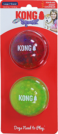 Kong Squeez Geods Bal Assorti L 2 st