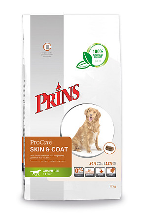 Prins hondenvoer ProCare Grainfree Skin & Coat 3 kg
