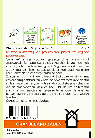 Vitaminewortel Sugarsnax 54 F1 Hybride