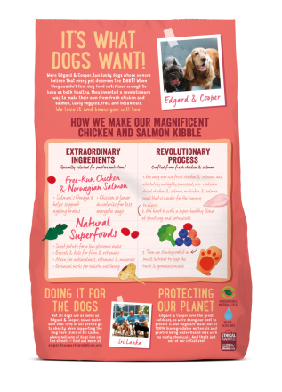 Edgard & Cooper hondenvoer Senior kip en zalm 700 gr