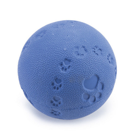 Beeztees speelbal met pieper blauw