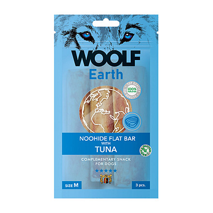 Woolf Earth Noohide Flat Bar with Tuna M<br> 90 gr
