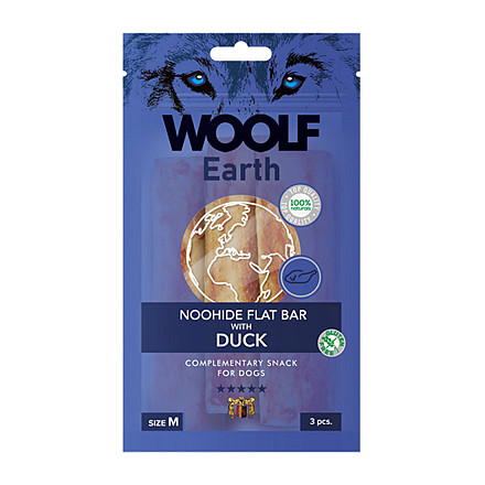 Woolf Earth Noohide Flat Bar with Duck M<br> 90 gr