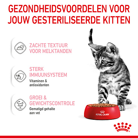 Royal Canin Kattenvoer Kitten Sterilised Gravy 12 x 85 gr