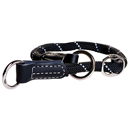 Rogz Sliphalsband Rope Zwart