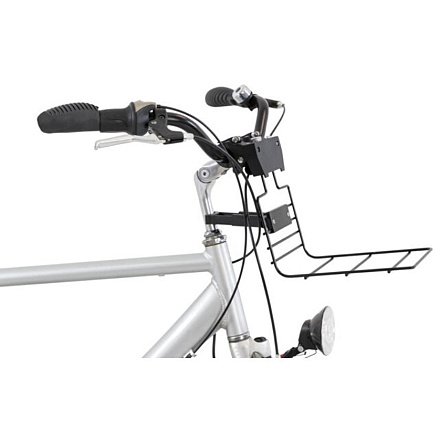 TRIXIE Houder voor Fietsmand aan het Stuur Zwart