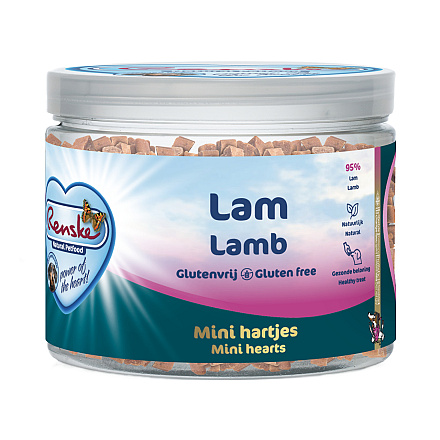 Renske Gezonde Beloning Mini Hartjes Lam 100 gr