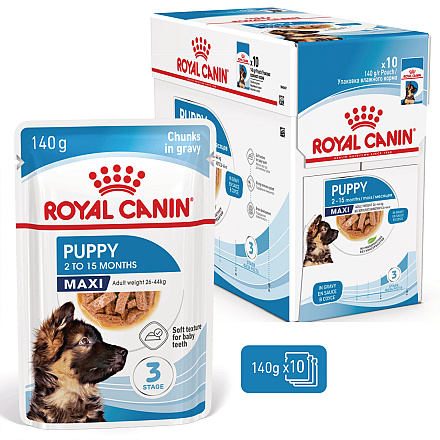 Royal Canin Hondenvoer Maxi Puppy 10 x 140 gr
