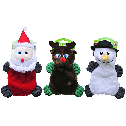 Hondenspeelgoed kerst met piep assorti 26 cm