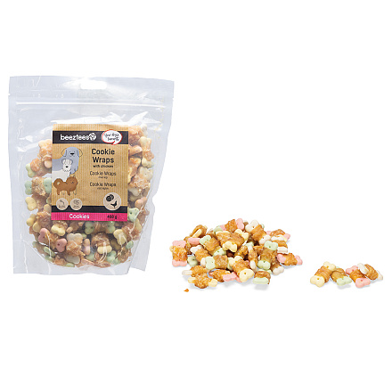 Beeztees Cookie Wraps met Kip S 400 gr