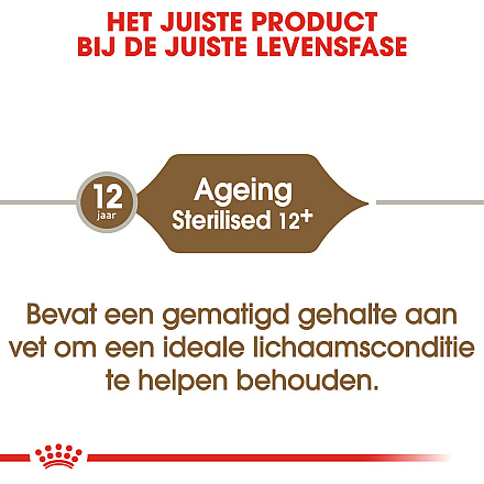 Royal Canin Kattenvoer Ageing Sterilised 12+<br>4 kg