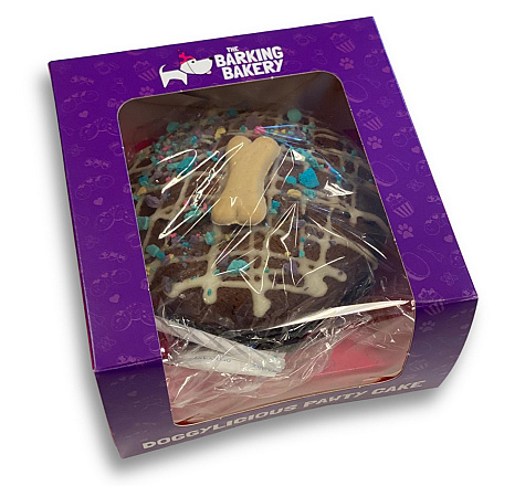 Barking Bakery Sparkling Carob Drizzle Pawty Cake