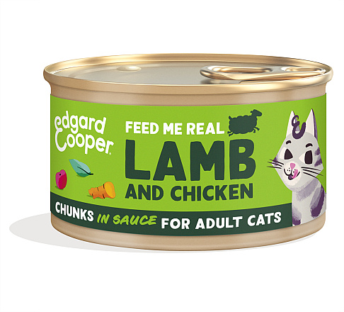 Edgard & Cooper kattenvoer Lam & Kip Chunks 85 gr