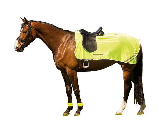 QHP reflectie uitrijdeken geel