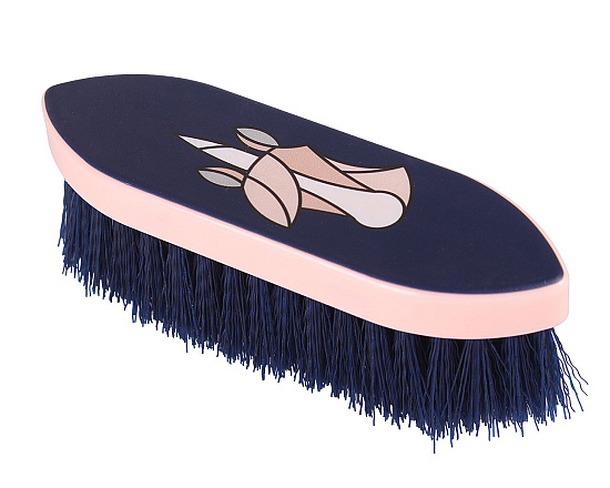 QHP Harde Borstel Sanna Navy/Roze