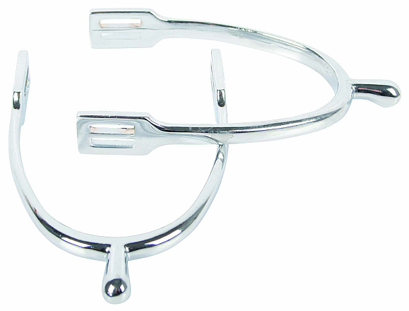 Harry's Horse Sporen knop verchroomd + riem K15
