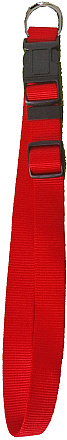 Nylon halsband verstelbaar rood