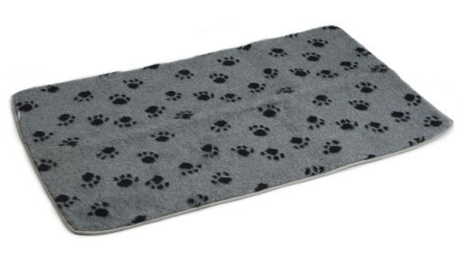 Beeztees vetbed bench grijs met voetprint